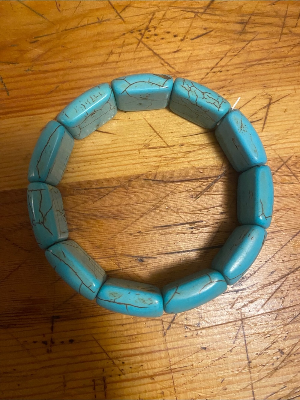 Turquoise Statement Stretch Bracelet